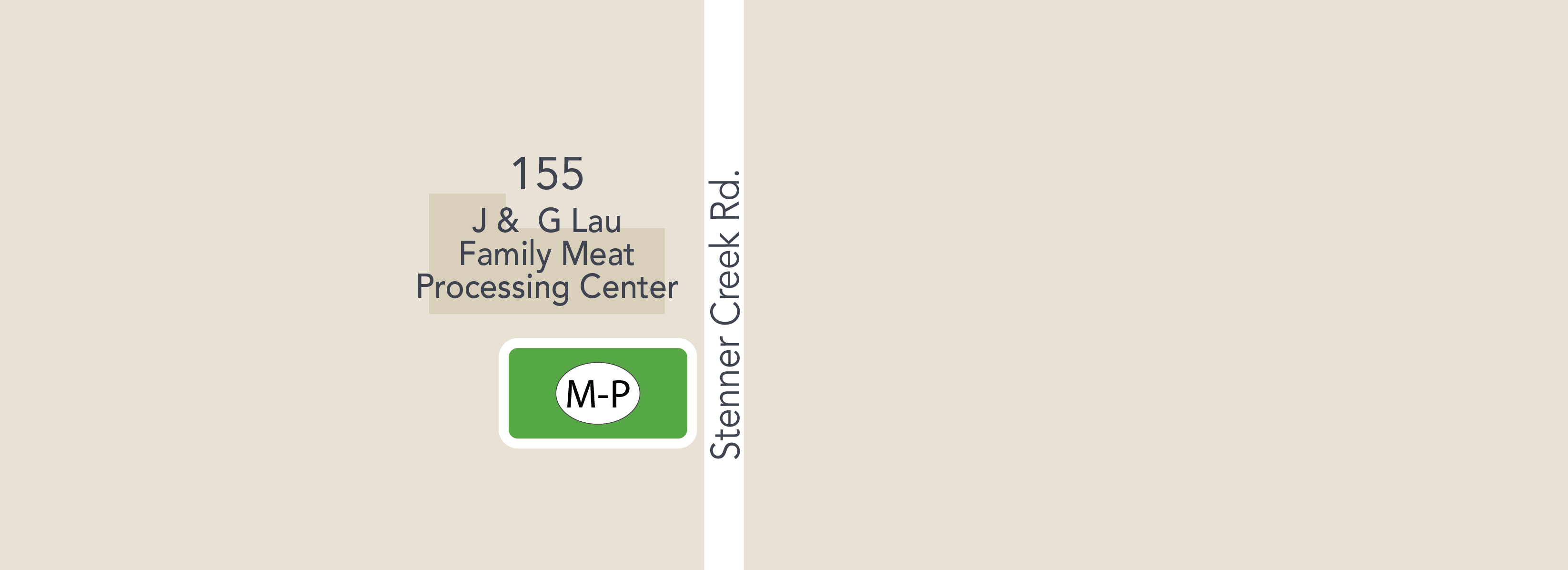 parking Lot Meat Processing map